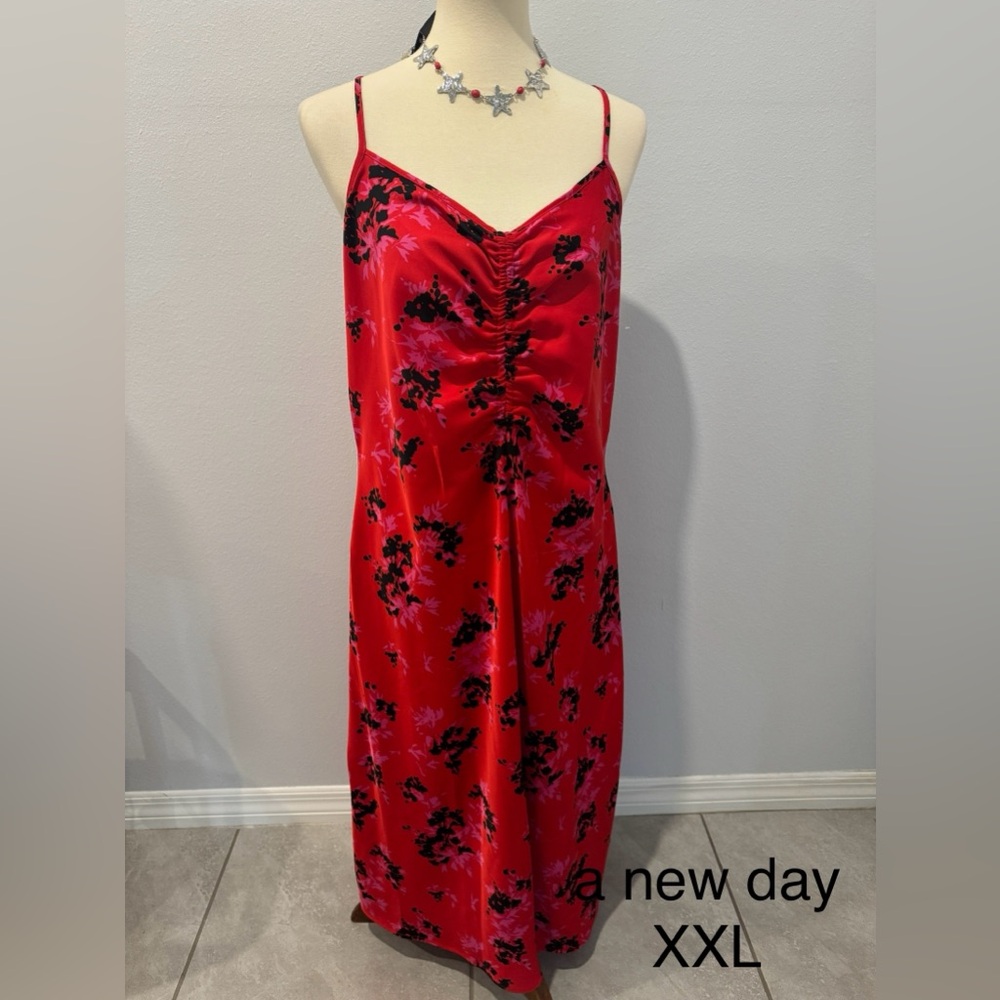 a new day Red Floral Maxi Dress - Picture 1 of 4